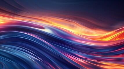 Abstract Fluid Motion with Rich Color Gradient