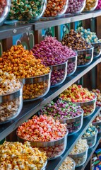 A pop-up shop that specializes in gourmet popcorn.