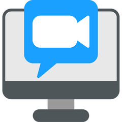 Naklejka premium Videocall Icon