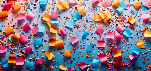 Colorful confetti background. Perfect for a festive or celebratory design.
