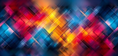 Obraz premium Create a seamless looping animation of a glowing, abstract, geometric pattern