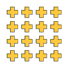 Obraz premium Geometric shapes & symbols | Memphis design | Retro elements for web, vintage, advertisement, banner, poster, social media post, leaflet, billboard, sale etc. Geometric shapes collection.