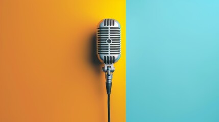 Fototapeta premium The Retro Microphone Design