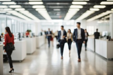 Modern Office with Busy Employees
