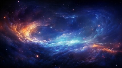 Obraz premium Galactic Splendor Abstract Patterns in a Starry Sky