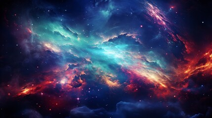 Fototapeta premium Nebula Dreams Abstract Patterns of Galactic Swirls