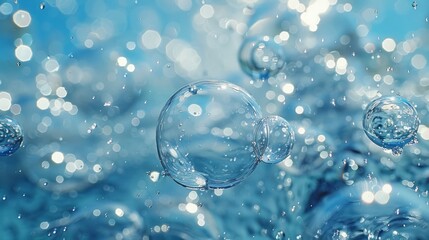 A picture of a water bubbles