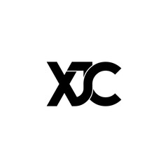 xjc initial letter monogram logo design