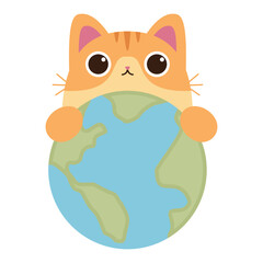 Fototapeta premium International Cat Day Vector