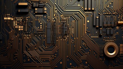 Patterned Background Inspired by Circuit Board Designs