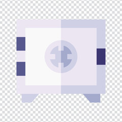 Fototapeta premium Safebox icon vector design. flat vector illustration. Pixel perfect 64 x 64. Vector illustration simple symbol in eps 10
