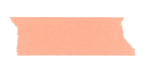 Peachy washi tape png clipart, cute digital decorative transparent background