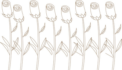 Ethnic vintage classic floral ornament detail design sketch vector illustration 