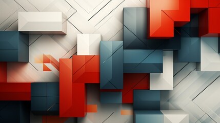 Sleek Urban-Inspired Geometric Grid Abstract Background