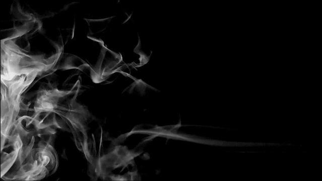Smoke effect with black background