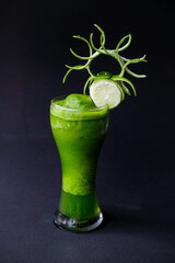 Assorted fresh iced fruit drinks, dark background, Summer cool fruit juice, chilled drinks, detox drinks, summer diet, fresh fruit smoothie, healthy summer party drinks, fruit cocktail, vegan food