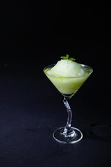 Assorted fresh iced fruit drinks, dark background, Summer cool fruit juice, chilled drinks, detox drinks, summer diet, fresh fruit smoothie, healthy summer party drinks, fruit cocktail, vegan food