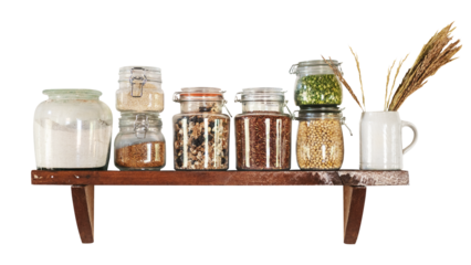 Kitchen jar png collage element on transparent background