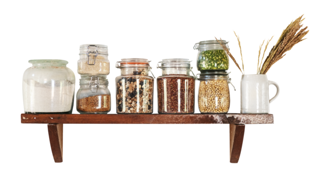 Kitchen jar png collage element on transparent background