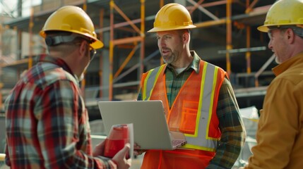 The construction site meeting