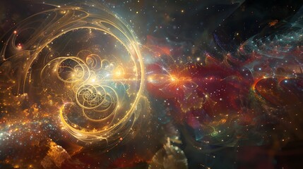 Obraz premium Quantum Computing Algorithms in Machine Upgrades, Art, mystical, fantastical 