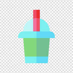 Smoothies icon vector design. flat vector illustration. Pixel perfect 64 x 64. Vector illustration simple symbol in eps 10