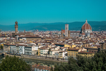Naklejka premium View of Florence from Piazzale Michelangelo