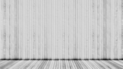 White old wood or wooden vintage plank floor and wall surface background  as a vintage pattern layout for retro, grunge and creative projects  in constructions, architecture and interior design