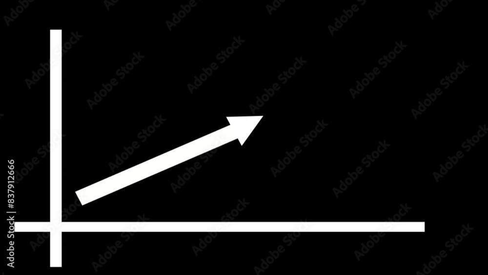 Aufkleber business growth and business success globing graph presentation. abstract business growth graph anim
