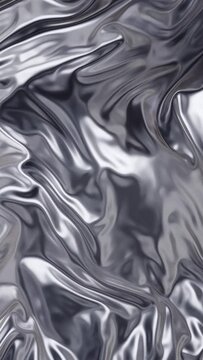 Liquid metal silver background