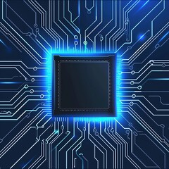 Blue background with hexagon shape vector technology and science, futuristic abstract digital illustration of hitech wallpaper design