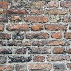 Wall from old bricks. Perfect as a background or texture.