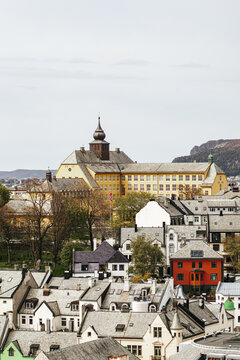 Centrum miasta Alesund w Norwegii