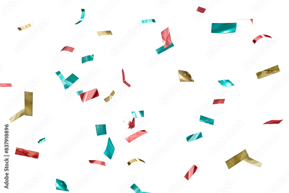 Poster colorful confetti patterned background design element