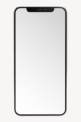 Phone screen png mockup, transparent design