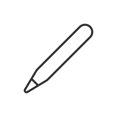 Stylus, electronic pencil, linear icon. Line with editable stroke