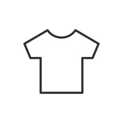 T-shirt, linear icon. Clothes. Line with editable stroke