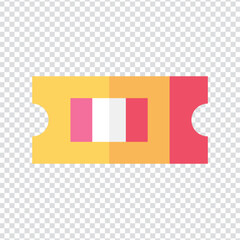 Obraz premium Ticket icon vector design. flat vector illustration. Pixel perfect 64 x 64. Vector illustration simple symbol in eps 10