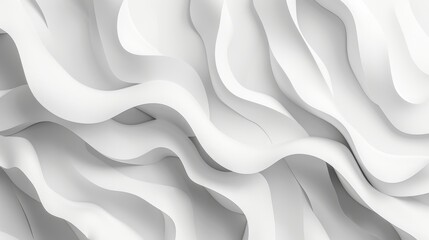 Obraz premium Abstract White Wavy Texture Background