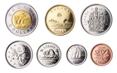 Canada Dollar and Cent