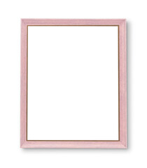 Pink photo frame mockup