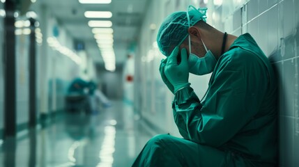 The exhausted medical professional