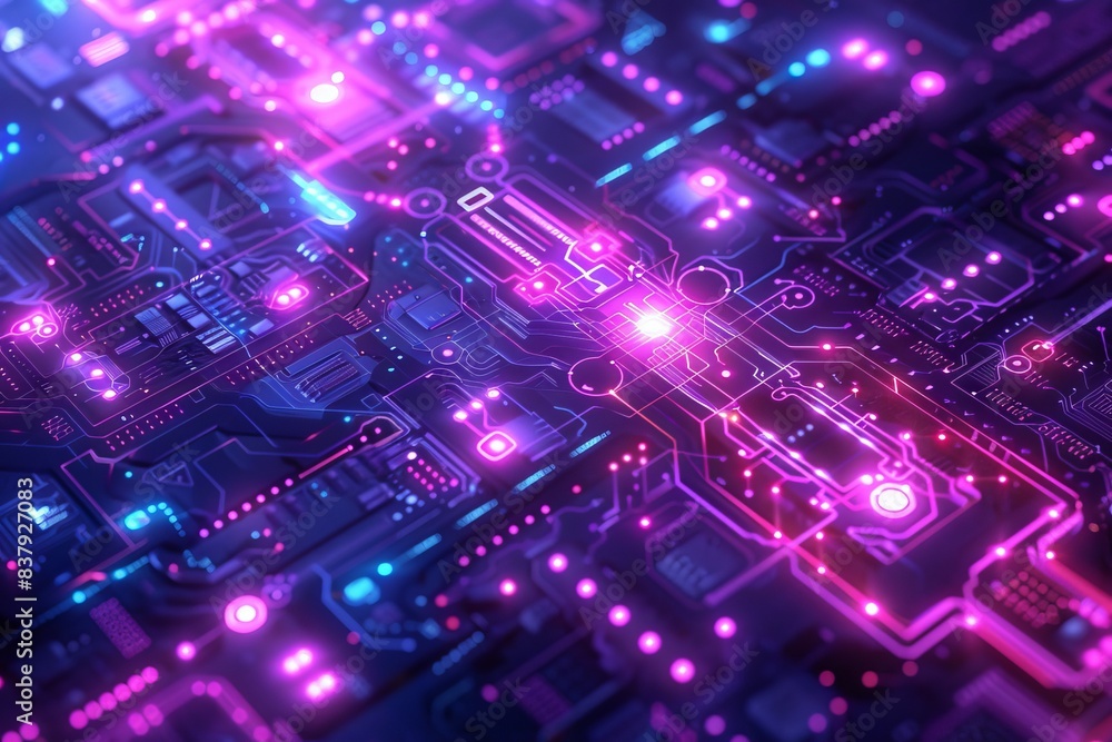 Poster abstract background data flow on futuristic technology.