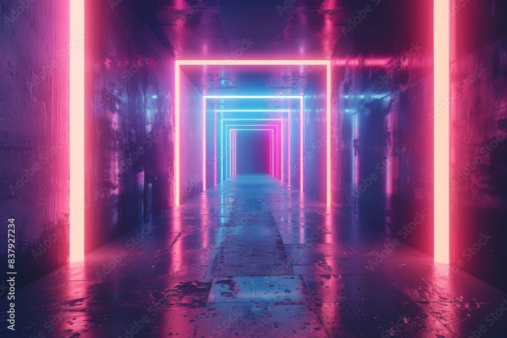 Poster abstract background data flow on futuristic technology.