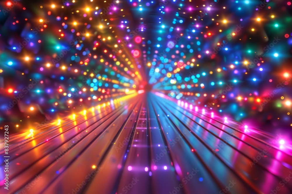 Poster abstract background data flow on futuristic technology.