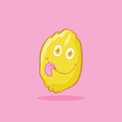 Cute vector illustration of lemon