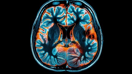 Detailed MRI scan results, focusing on cross-sections of the human brain, ideal for healthcare promotions