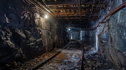  Interior of former coal mine site.