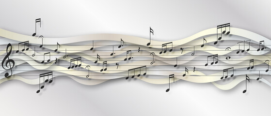 white background symbols of the note © S-HadjAmar