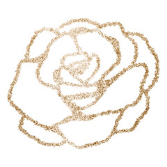 Gold sparkle png rose sign